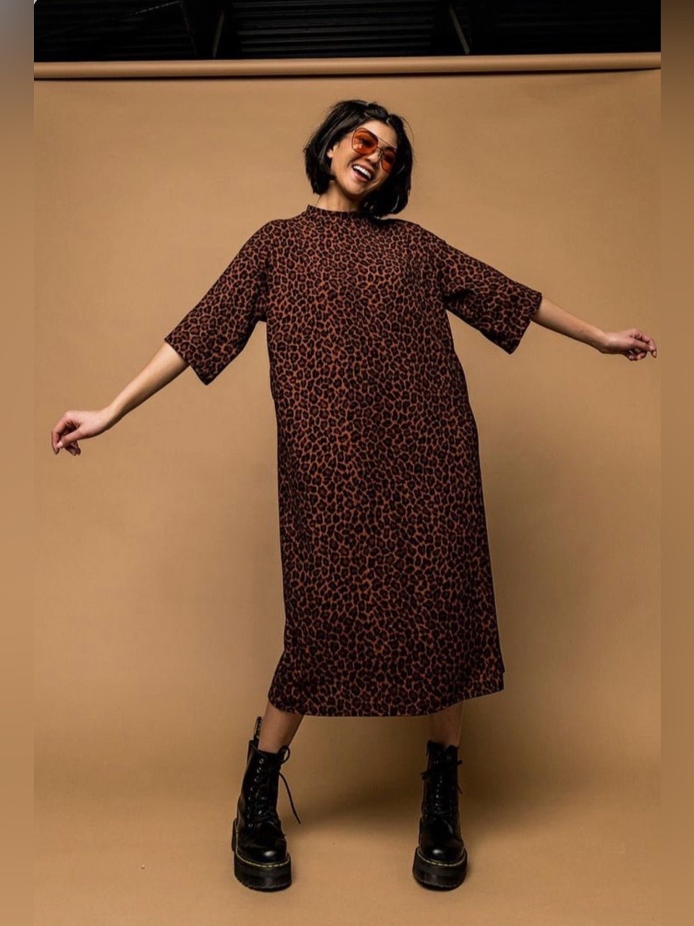 Dressed in LALA Frankie Leopard Dress